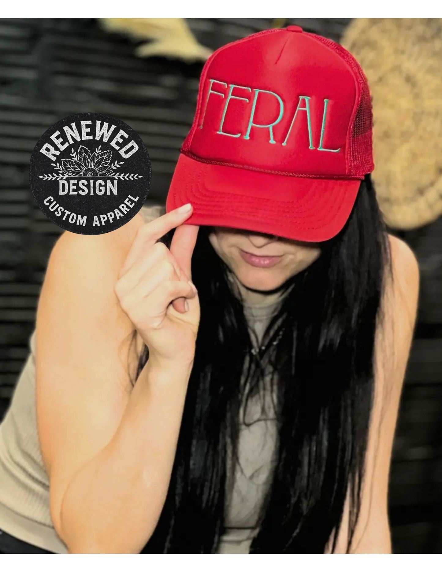 Feral Red Trucker