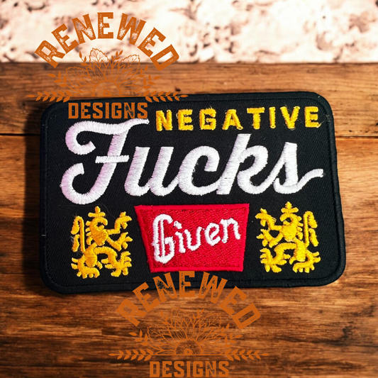 Negative Fucks Given Patch