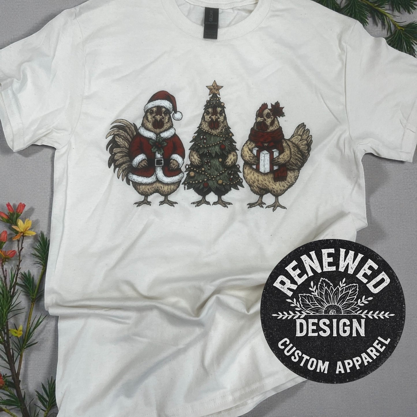 Christmas chickens