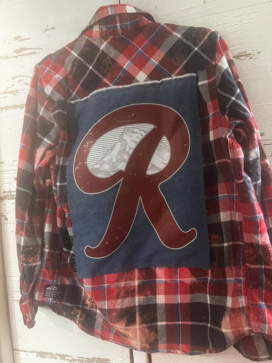 SMALL: Rainier Beer flannel