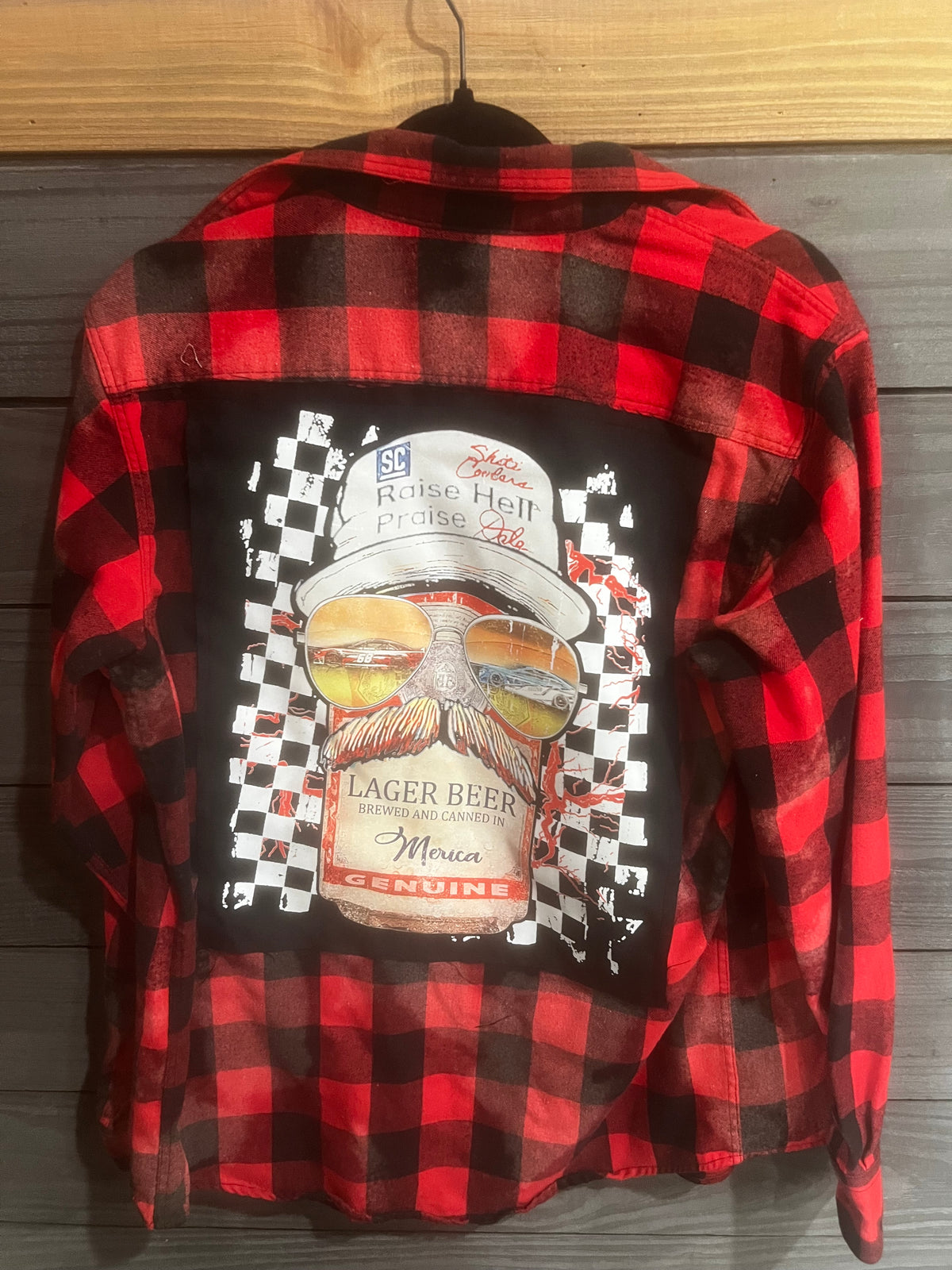 MEDIUM- Budweiser Flannel
