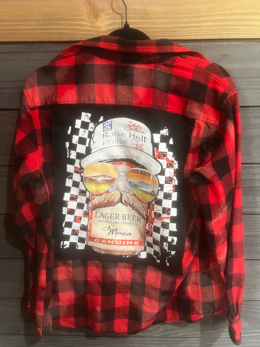 MEDIUM- Budweiser Flannel