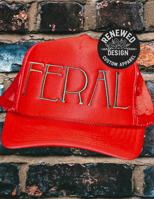 Feral Red Trucker