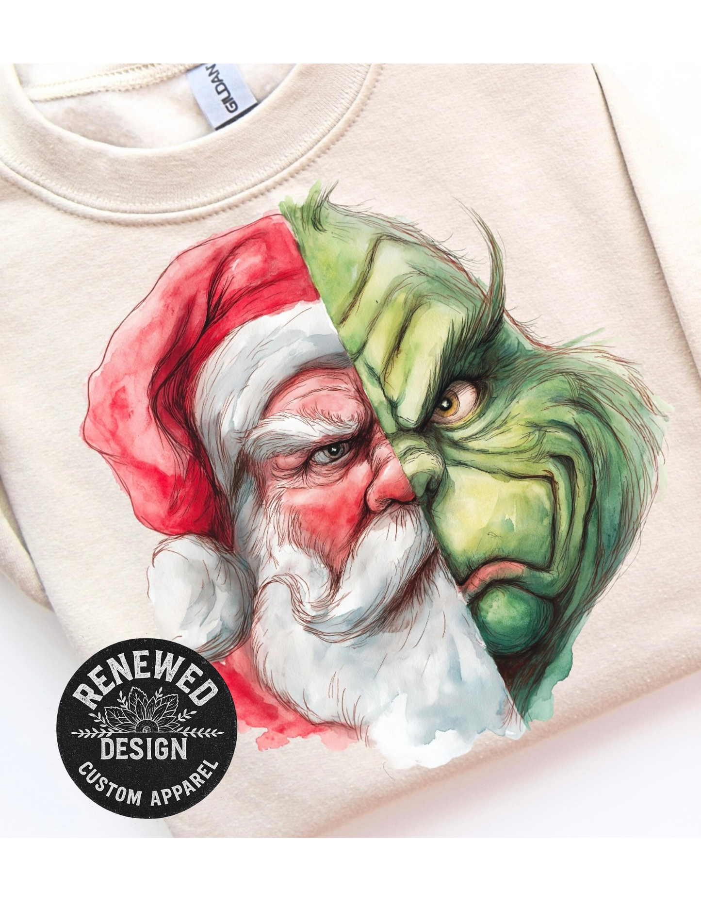 Half Santa / Half Grinch