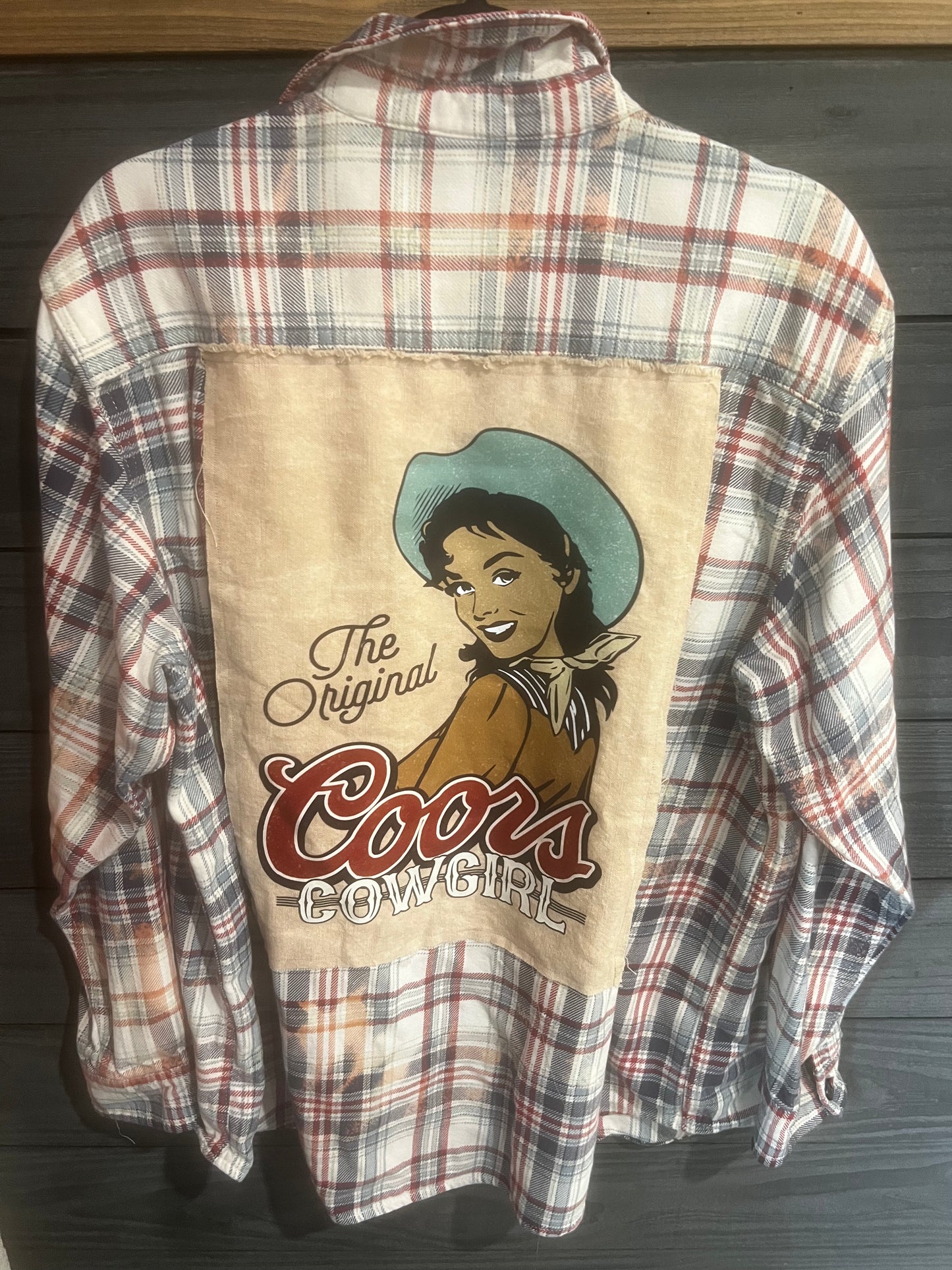 X- LARGE - Coors Cowgirl Flannel