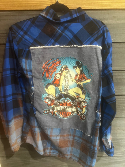 SMALL- Harley flannel