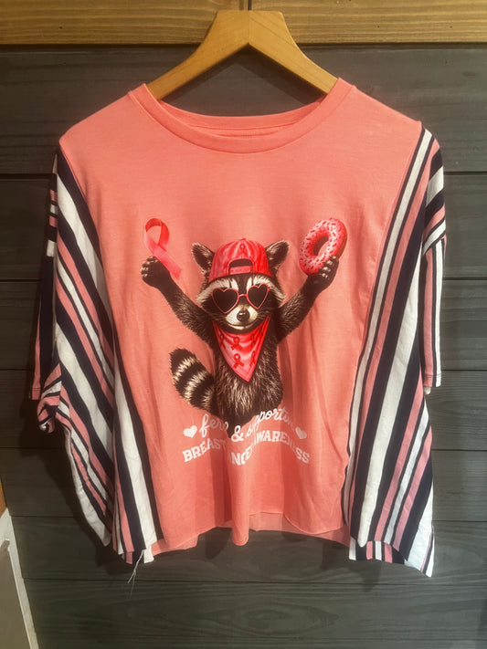 XL/XXL: Raccoon mashup tee
