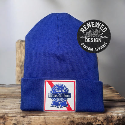 PBR beer beanie