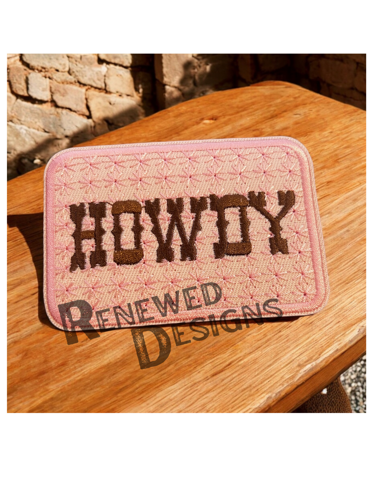Pink Howdy Patch