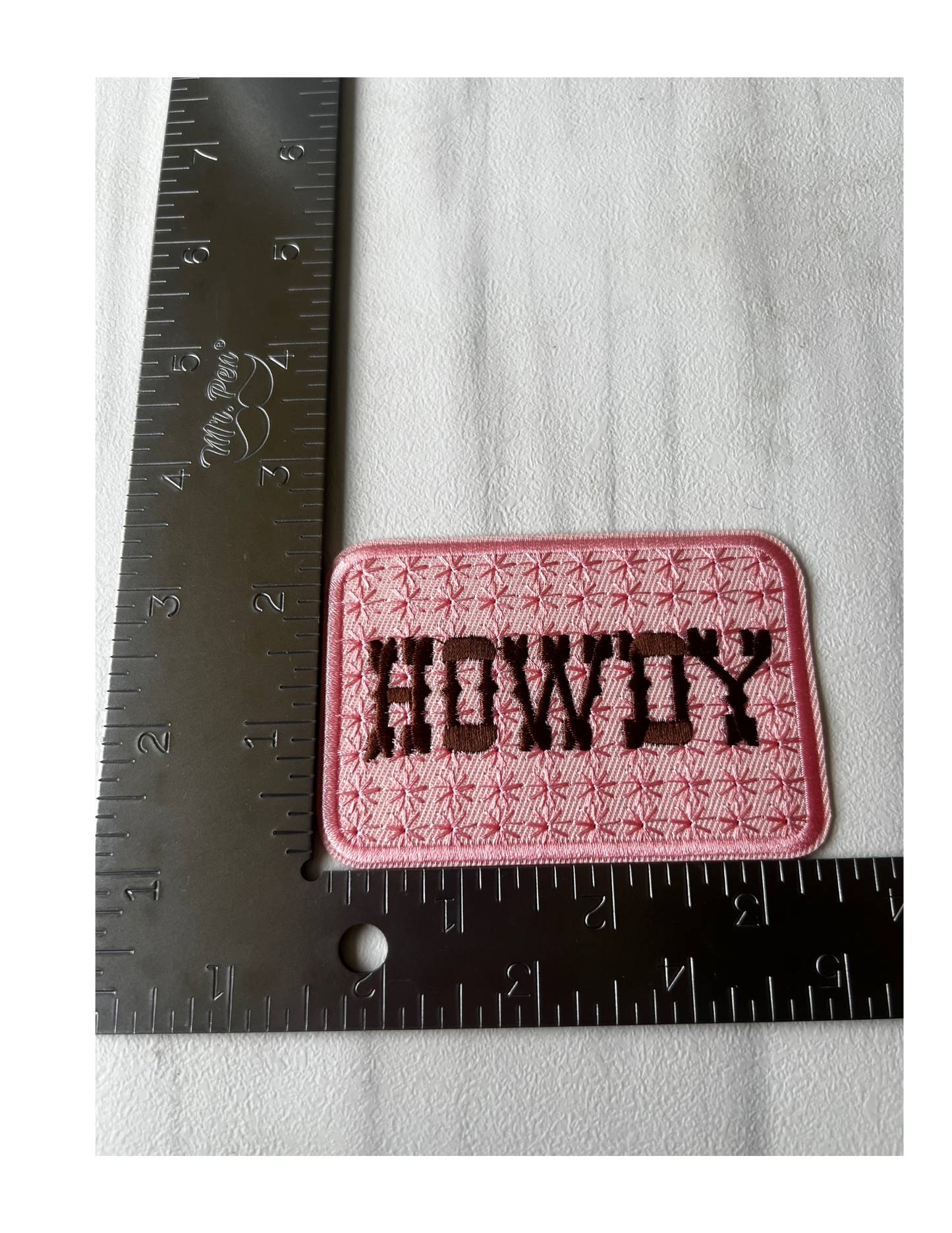 Pink Howdy Patch