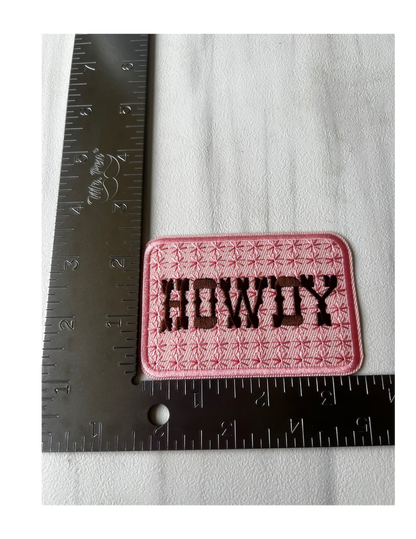 Pink Howdy Patch