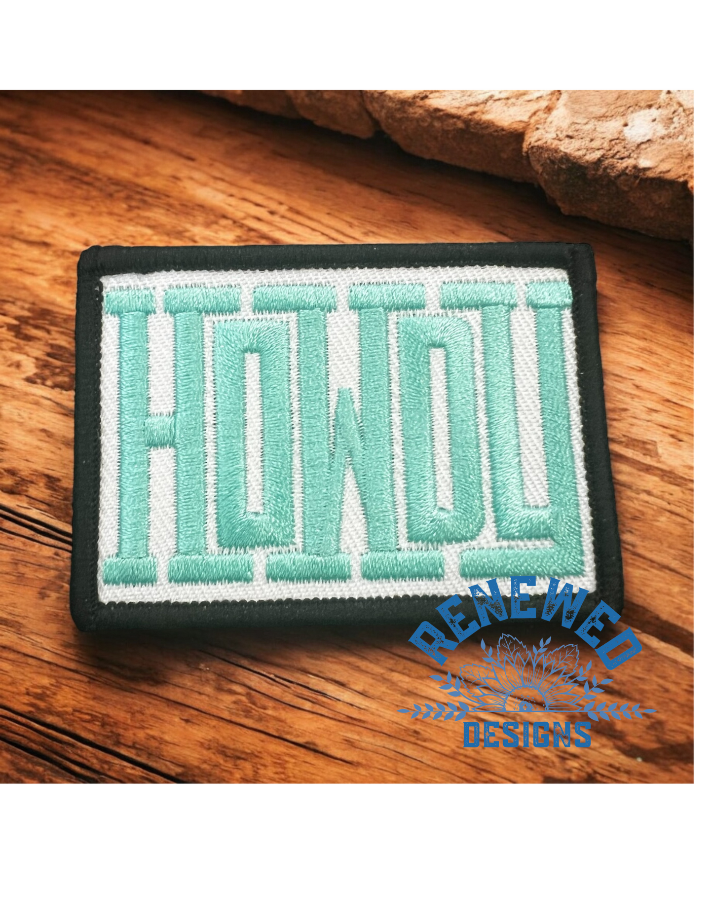 Howdy Teal Patch