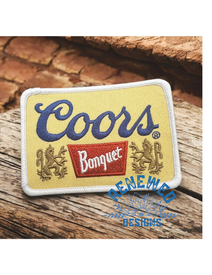 Yellow Coors Banquet Patch