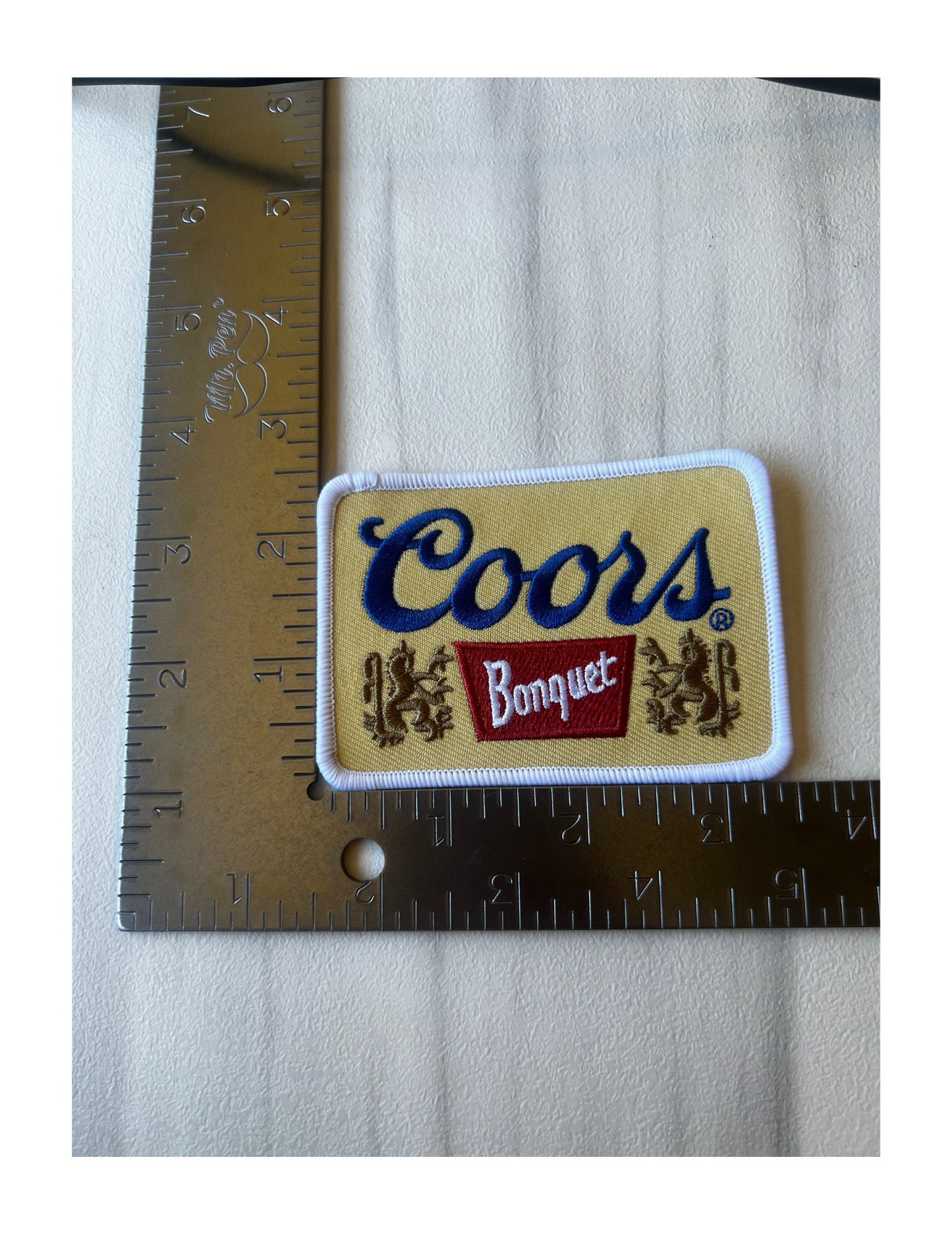 Yellow Coors Banquet Patch